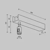 Основание для трекового светильника Flarity TRA156C-BB1-BS