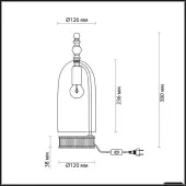Настольная лампа 4892/1T Bell