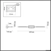Подсветка для зеркал Aledo 6635/7WL