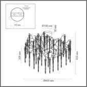 Люстра средней высоты Banche 1 5005/8C