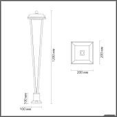Садовый светильник Bearitz 6655/12GA