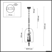 Подвесная люстра Bell 4892/3