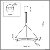 Подвесная люстра Beveren 6683/103L