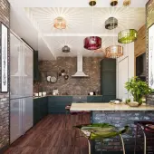 Люстра средней высоты Binga 4746/1C