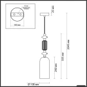 Подвесная люстра Candy 4861/1D