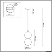 Подвесная люстра Changi 4980/1A