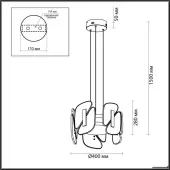 Подвесная люстра Chiara 6638/45L
