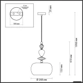 Подвесная люстра Classic 4855/1A