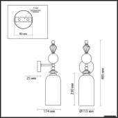 Бра Classic 4855/1WA