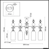 Подвесная люстра Classic 4855/5C
