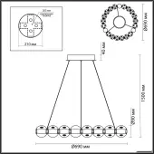 Подвесная люстра Crystal 5008/60L