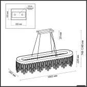 Подвесная люстра Dakisa 4985/12