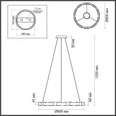 Подвесная люстра Fierro 4991/80L