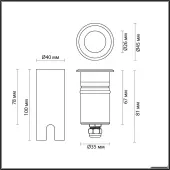 Садовый светильник Ingro 6660/1GL