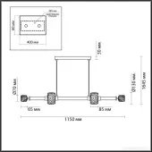 Подвесная люстра Kliff 5427/40L