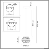 Подвесная люстра Klot 5031/6L