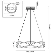 Подвеcная люстра Lesla 4730/43L