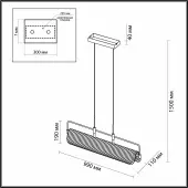 Подвесная люстра Liner 5056/35LA