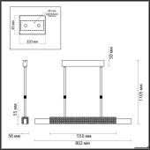 Подвесная люстра Marmi 4360/25L