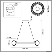 Подвесная люстра Mirage 5029/128L