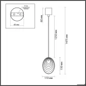 Подвесная люстра Mussels 5039/1A