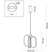 Подвесная люстра Piuma 6664/38L
