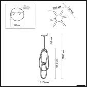 Подвесная люстра Space 4891/32L