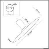 Светильник-тарелка Stoflake 5078/35L