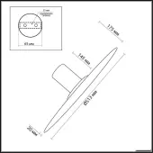 Светильник-тарелка Stoflake 5078/45L