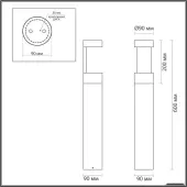 Садовый светильник Tion 6657/10GL