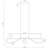 Подвесная люстра Далия 08041.20