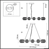 Подвесная люстра Troni 5041/120L