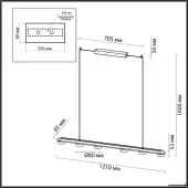 Подвесная люстра Turman 6631/64L