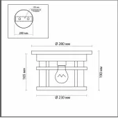 Уличный светильник Virta 4044/1C