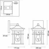 Уличный светильник Virta 4044/1W