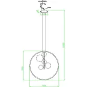 Подвесная люстра Иона 09408-5А,19