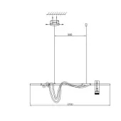 Подвесная люстра Кайли 08039-120A,19