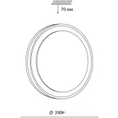 Светильник-тарелка Akuna 7620/DL