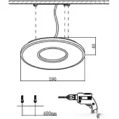 Припотолочная люстра Altair 7718/52L