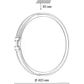 Светильник-тарелка Favemo Grey 7654/DL
