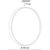 Настенно-потолочный светодиодный светильник Mavic 7743/EL