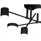 Люстра средней высоты Мекли 07649-6D.19(4000K) (черный)