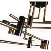 Люстра средней высоты Милли 07653-8 (черный/бронза)