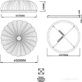 Припотолочная люстра Tesoro 7719/60L