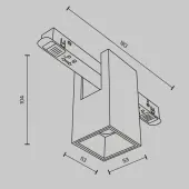 Трековый светильник Alfa TR121-2-7W3K-W
