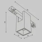 Трековый светильник Alfa TR121-4-7W-DS-B
