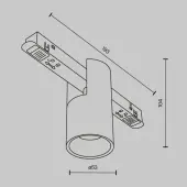 Трековый светильник Alfa TR122-4-7W-DS-BS
