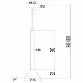 Подвесная люстра Arrow P064PL-01B-1
