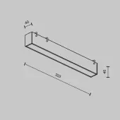 Светильник Basis TR129B-12W3K-B