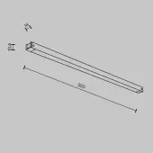 Трековый светильник Basis TR173-1-8WTW-B